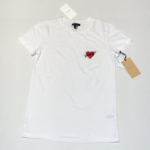 HALOGEN Mom heart Embroidered Mother’s Day T-Shirt XS - Picture 3 of 11